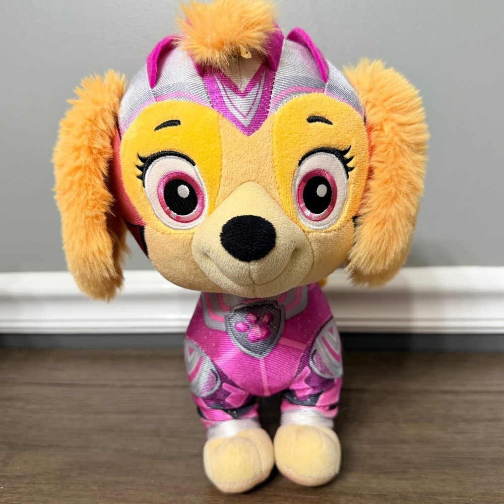 PAW Patrol The Mighty Movie Skye Plush Stuffed Animal Toy Superhero